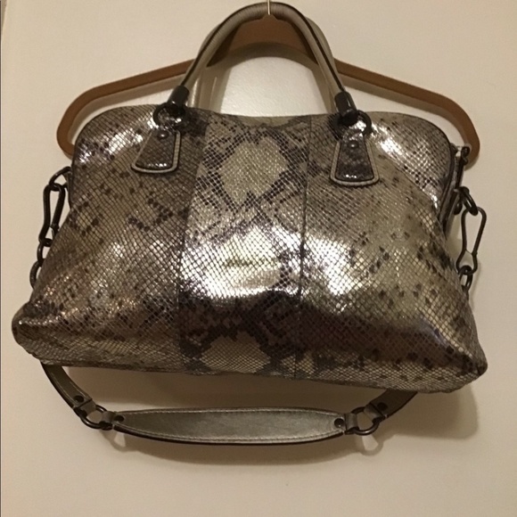 Coach Kirsten Python bag Sz M - Picture 3 of 8